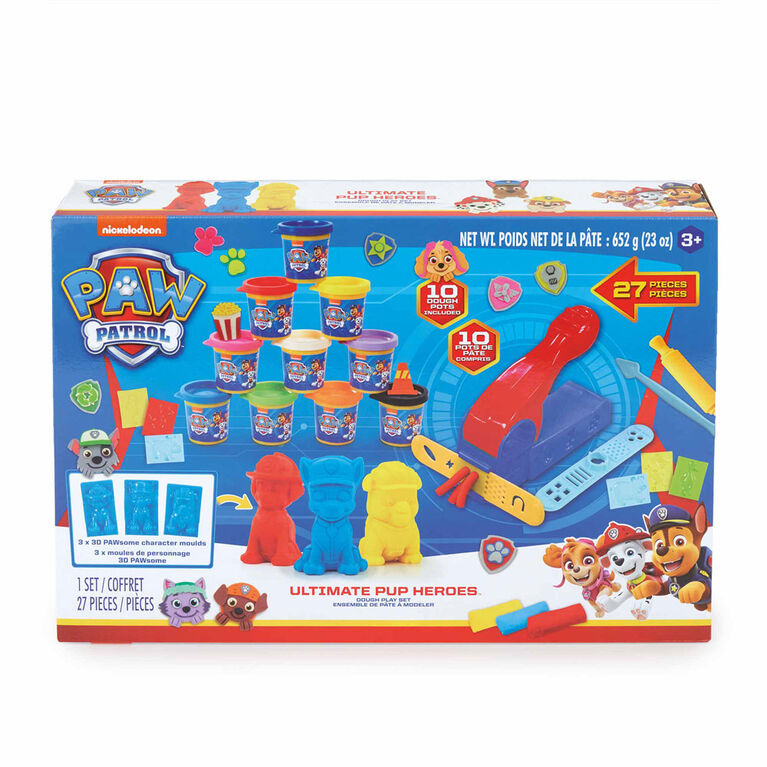 Paw Patrol Ultimate Pup Heroes Dough Playset - Notre exclusivité