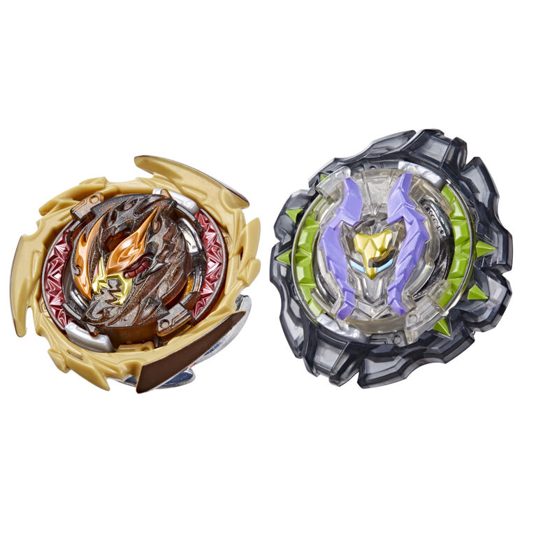 Beyblade Burst QuadDrive Destruction Ifritor I7 and Stone Nemesis N7 Spinning Top Dual Pack