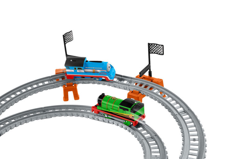 Thomas & Friends Trackmaster Thoms & Percy's Ralway Race Set - English Edition