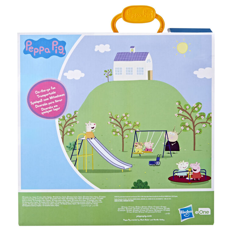 Peppa Pig, Le club des amis de Peppa, inclut 4 figurines, mallette de rangement et de transport