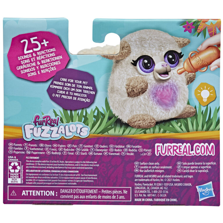 furReal Fuzzalots Lamb Interactive Animatronic Color-Change Toy