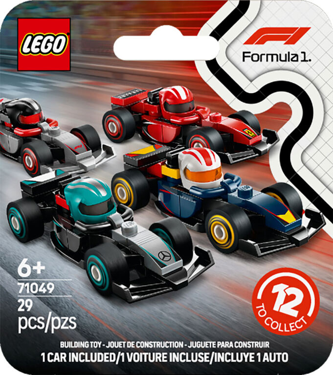 LEGO F1 Collectible Race Cars Building Kit - Limited Edition Model Car Mystery Box for Fans of Formula 1 - 71049