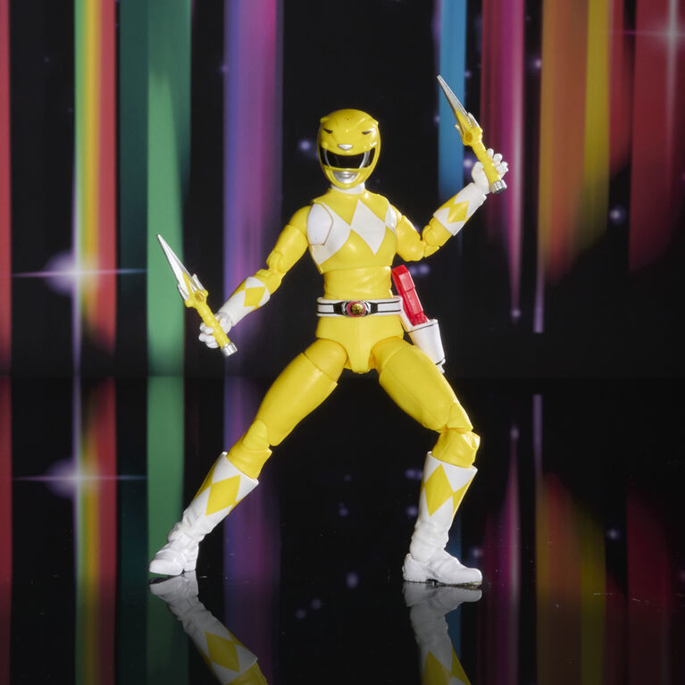 Power Rangers Lightning Collection Remastered, figurine articulée Mighty Morphin Ranger jaune de 15 cm
