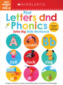 Scholastic Early Learners: Get Ready For Pre-K First Letters And Phonics Extra Big Skills Workbook - English Edition