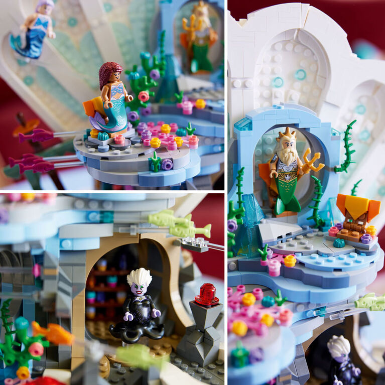 LEGO  Disney Le coquillage royal de La petite sirène 43225 Ensemble de jeu de construction (1 808 pièces)
