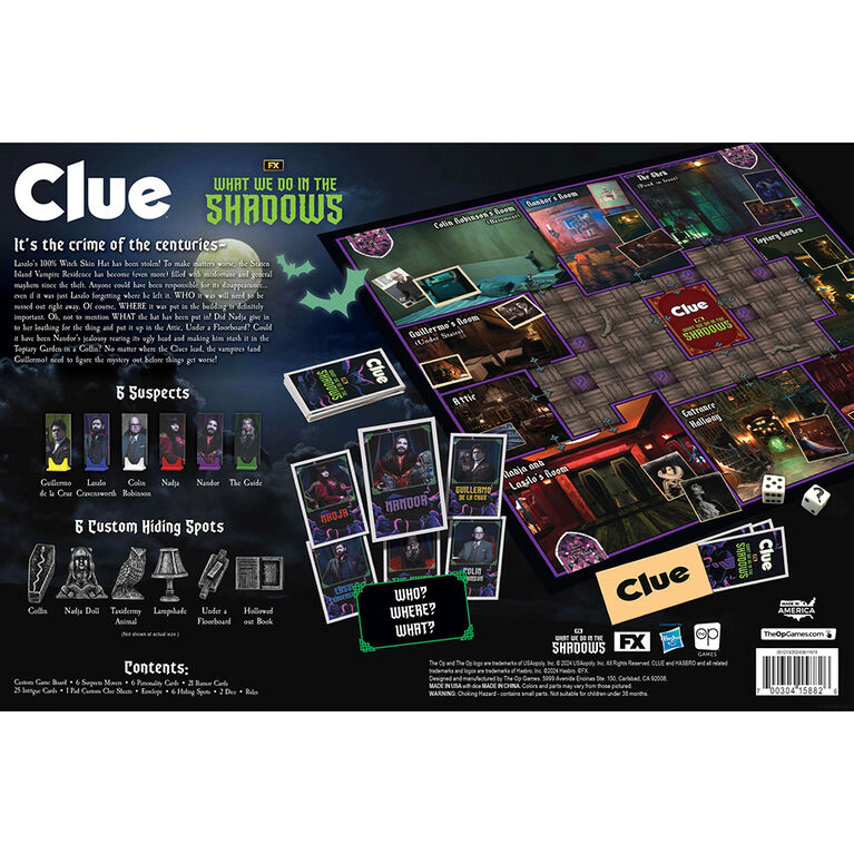 USAopoly CLUE: What We Do In The Shadows - English Edition