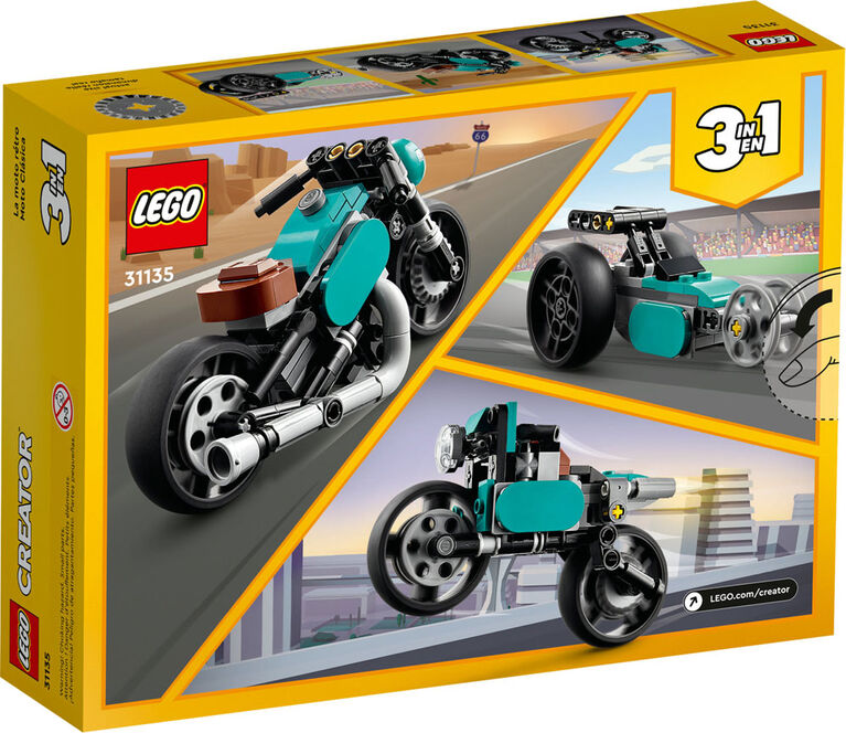 LEGO Creator Vintage Motorcycle 31135 Building Toy Set (128 Pieces)