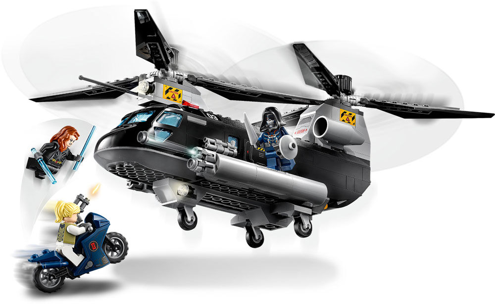 LEGO Super Heroes Marvel Black Widow s Helicopter Chase 76162 271 pieces