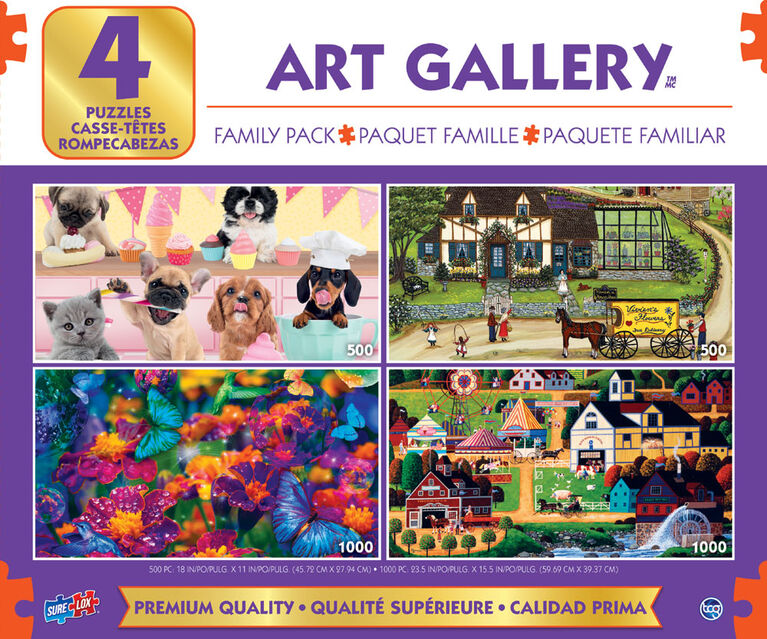 Assortiment De Casse-Têtes De Galerie D'Art 4 En 1