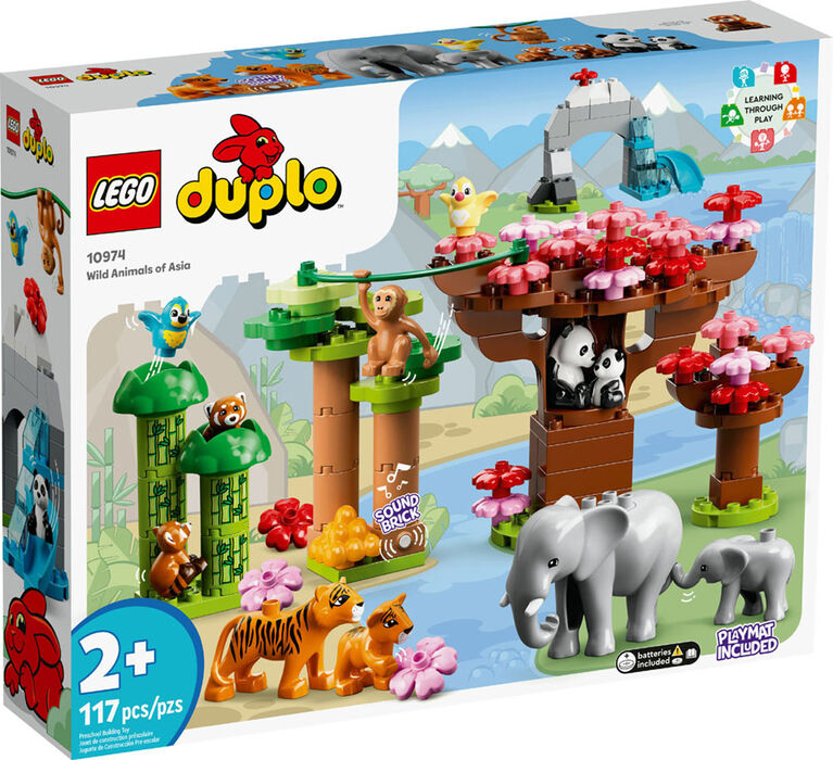 LEGO DUPLO Les animaux sauvages d'Asie 10974 Ensemble de construction (117 pièces)