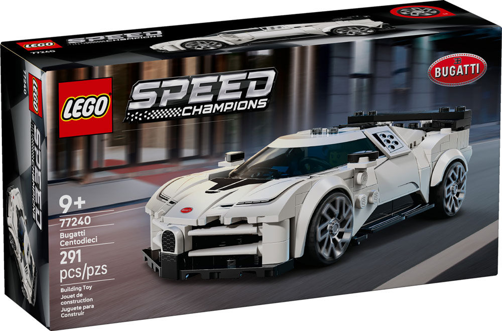LEGO Speed Champions Bugatti Centodieci Hyper Sports Car Toy for Kids, Boys & Girls, Ages 9+ - 77240