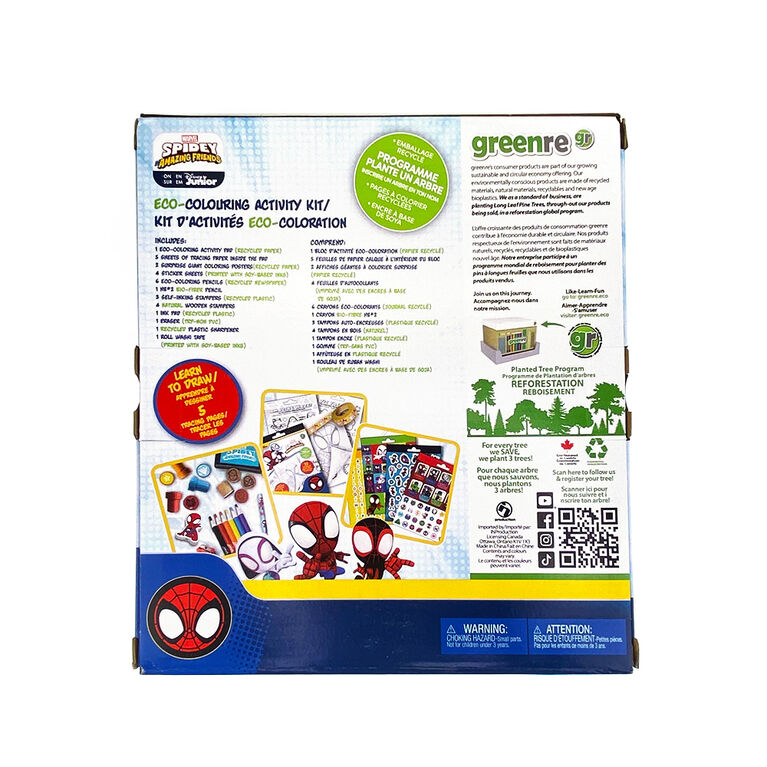 Eco Amazing Spidey Box Colouring Activity