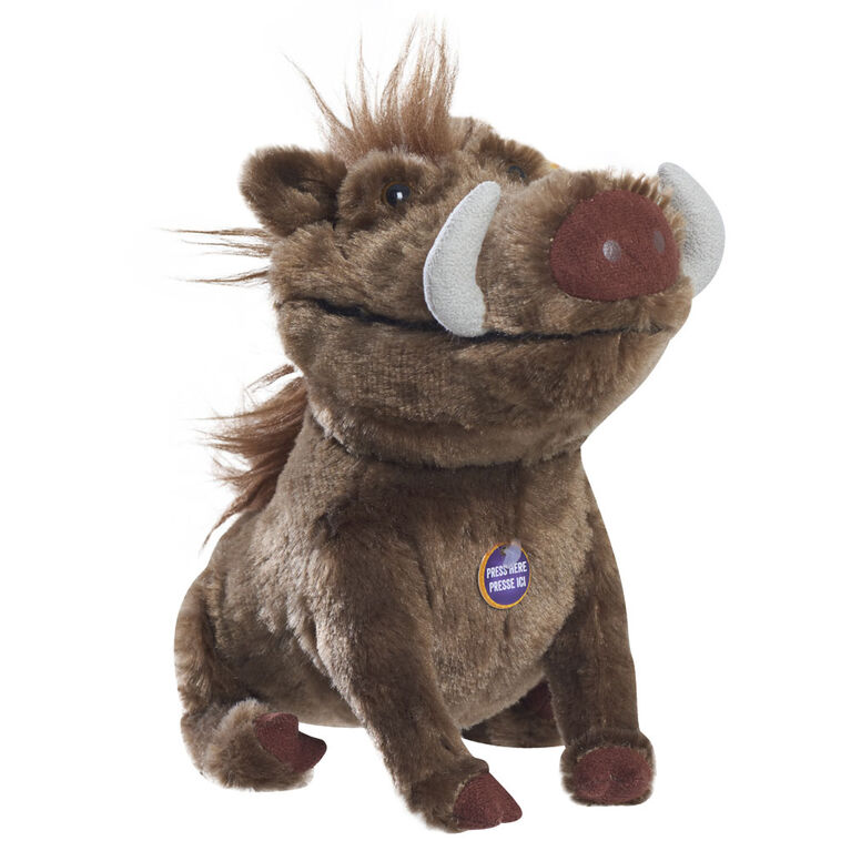 Petite Peluche du Film d'Animation Le Roi Lion avec Sons - Pumbaa