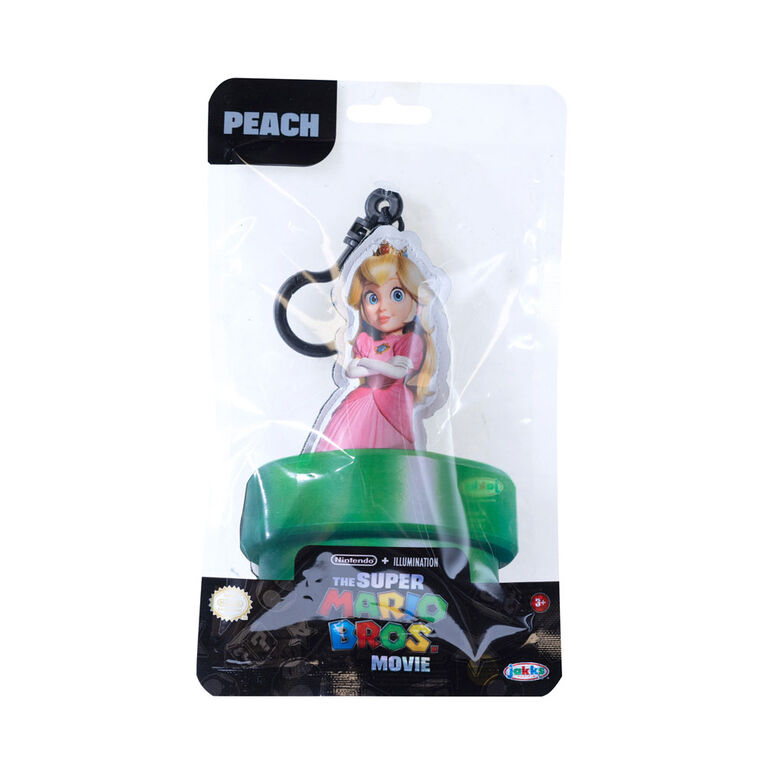 Super Mario Bros Le Film - Peluche accrochable - Princesse Peach