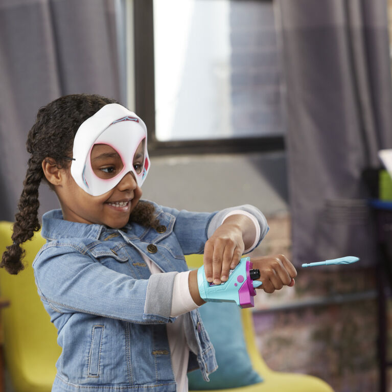 Marvel Spider-Man: Across the Spider-Verse Spider-Gwen Web-Shot Slinger Mask and Blaster Set