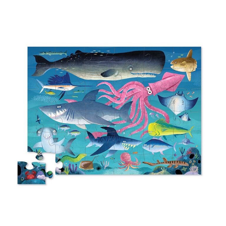 36-pc Puzzle /Shark Reef - English Edition