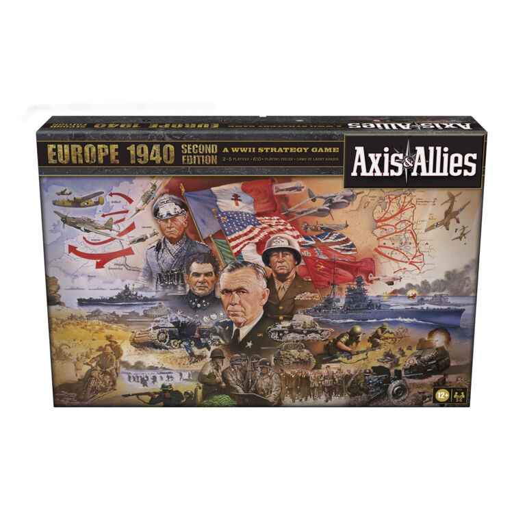 Avalon Hill Axis and Allies Europe 1940 Second Edition WWII Strategy Board Game - English Edition