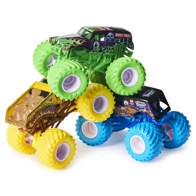 Monster Jam, 3-Pack of 1:64 Scale Die-Cast Vehicles (Styles May Vary)