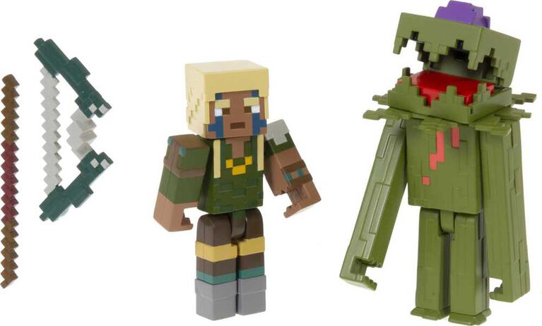 Minecraft Dungeons Explorer and Whisperer Figures