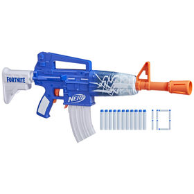 Nerf Fortnite blaster à fléchettes Blue Shock