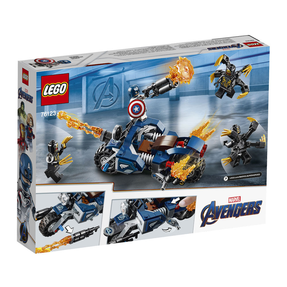 captain america outriders attack lego