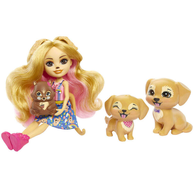 Enchantimals-Coffret Famille-Poupée Gerika Golden Retriever - Notre  exclusivité