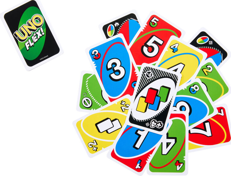 UNO Flex Card Game, Fun Games for Family and Game Nights