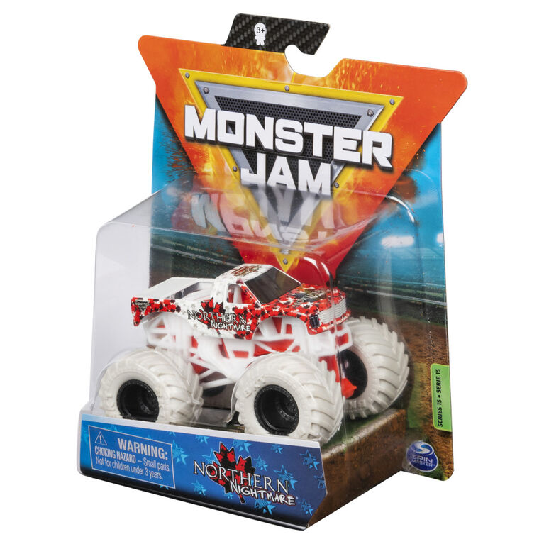 Monster Jam, Official Northern Nightmare Monster Truck, Die-Cast Vehicle, Inverse Trucks Series, 1:64 Scale