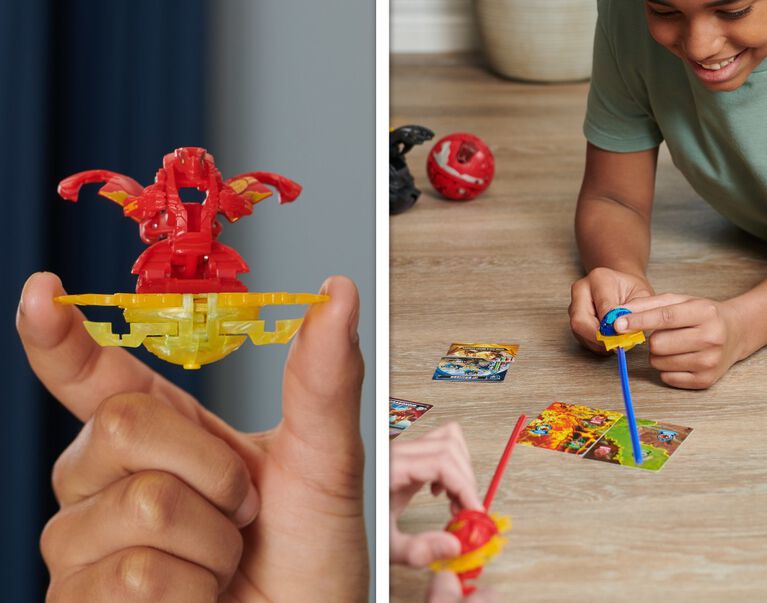 Bakugan, Special Attack Ventri, figurine articul&eacute;e personnalisable rotative et cartes &agrave; collectionner