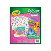 Cahier à colorier avec autocollants Crayola Animaux Scribble Srubbie