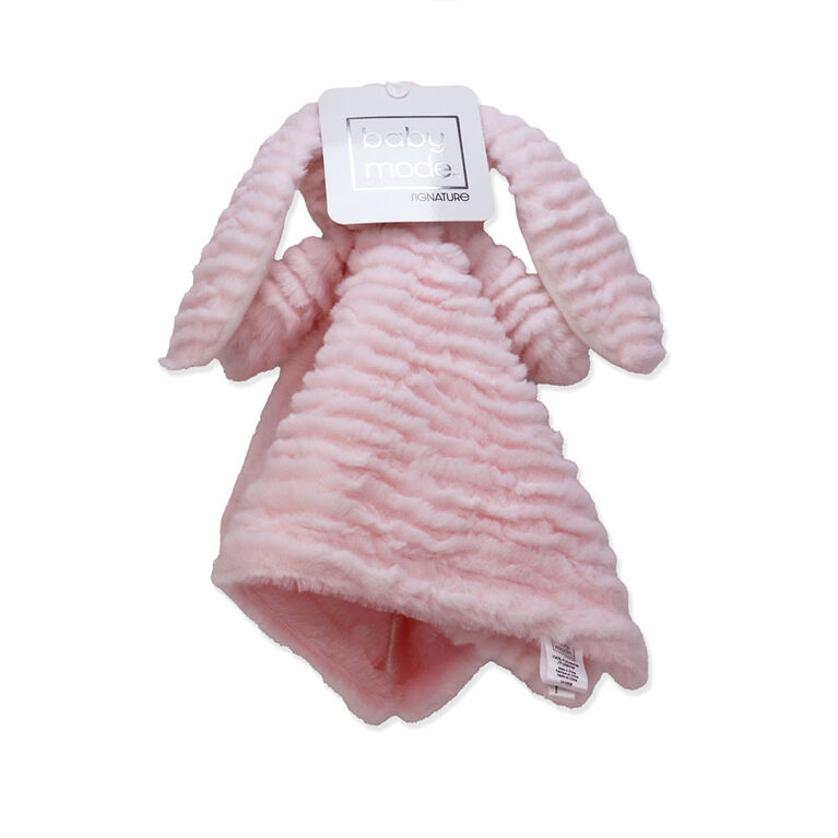 Baby Mode Signature ridge plush nunu- pink bunny