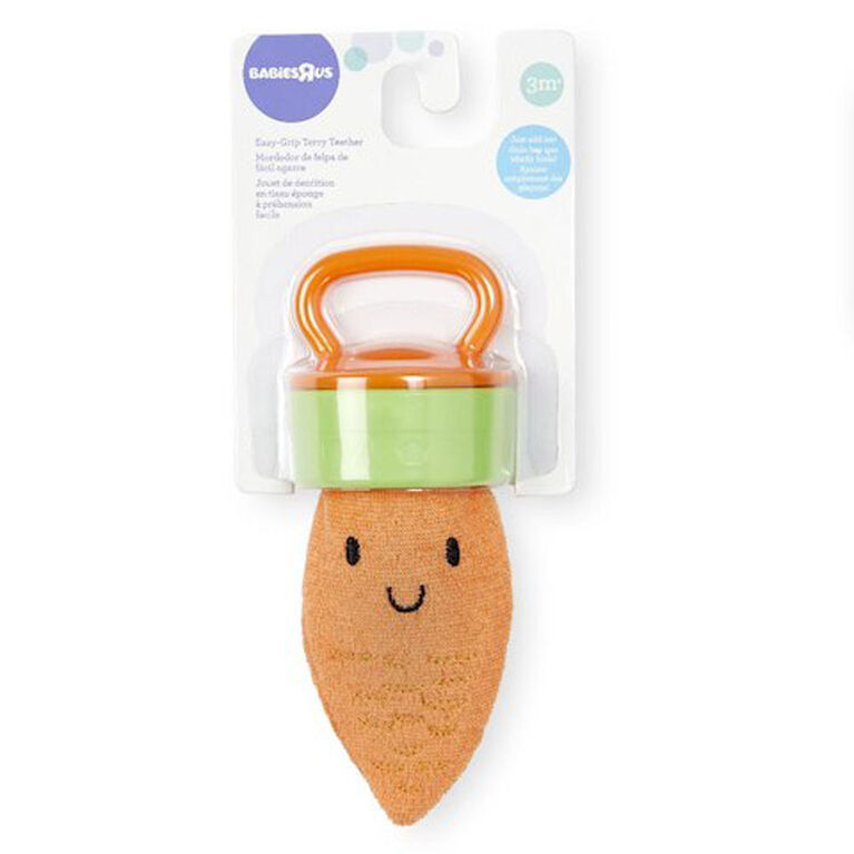 Babies R Us Terry Teether with Handle - Carrot