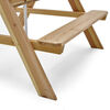 Table de pique-nique de jardin avec parasol pour enfants