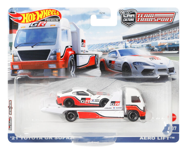 Hot Wheels Premium Car Culture Team Transport Truck and Vehicle - Aero Lift