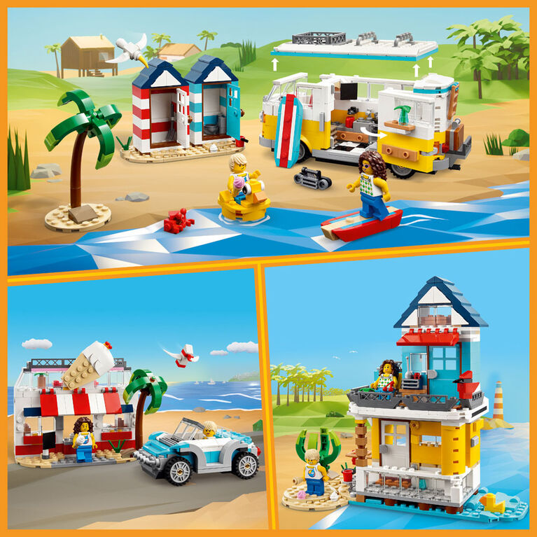 LEGO Creator La fourgonnette de camping de plage 31138 Ensemble de jeu de construction (556 pièces)