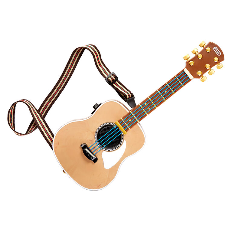 My Real Jam Acoustic Guitar, Toy Guitar with Case and Strap, 4 Play Modes, and Bluetooth Connectivity