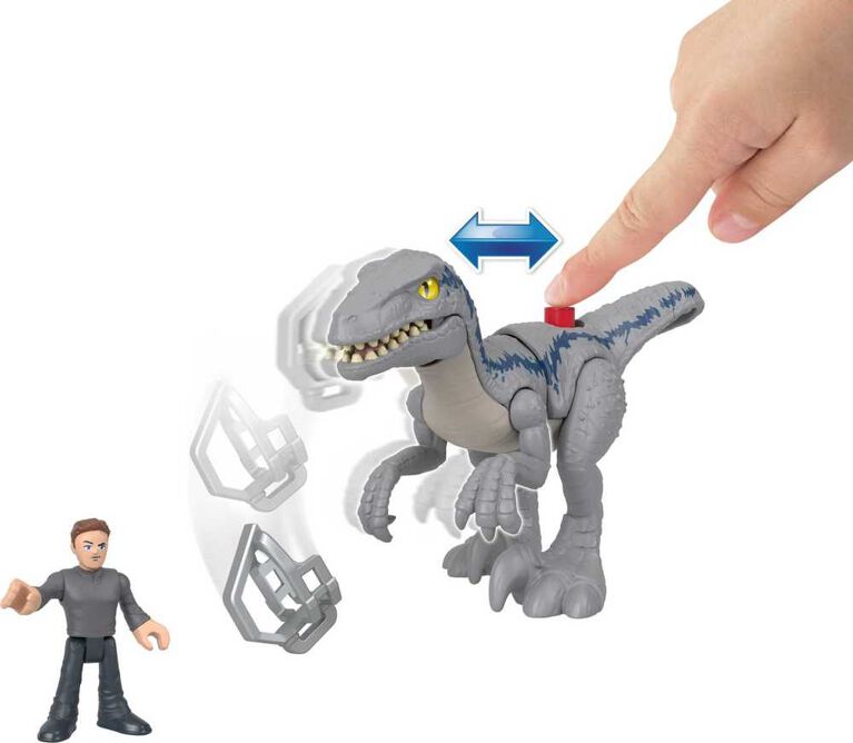 Fisher-Price Imaginext Jurassic World Dominion Blue and Owen Dinosaur Toy Set
