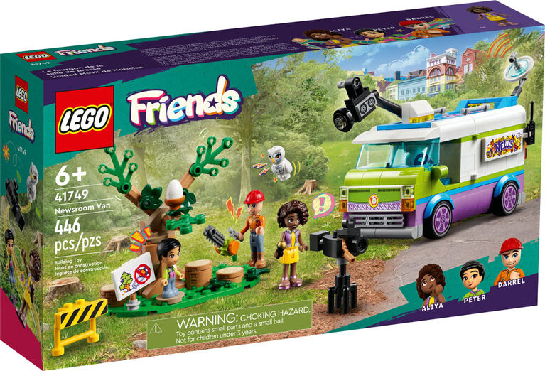 LEGO Friends Newsroom Van 41749 Building Toy Set (446 Pieces)