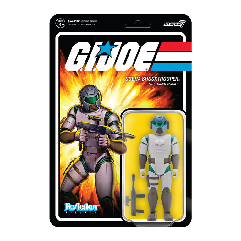GI Joe ReAction Figures Wave 2 - Cobra Shocktrooper (Fusil A)
