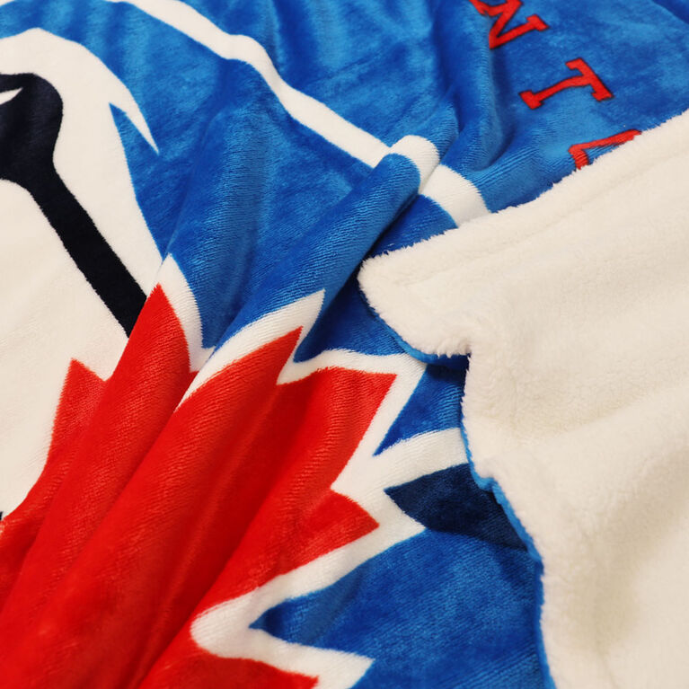 Couverture en polaire Sherpa à motif sportif des Blue Jays de Toronto de la MLB(50 x 60)