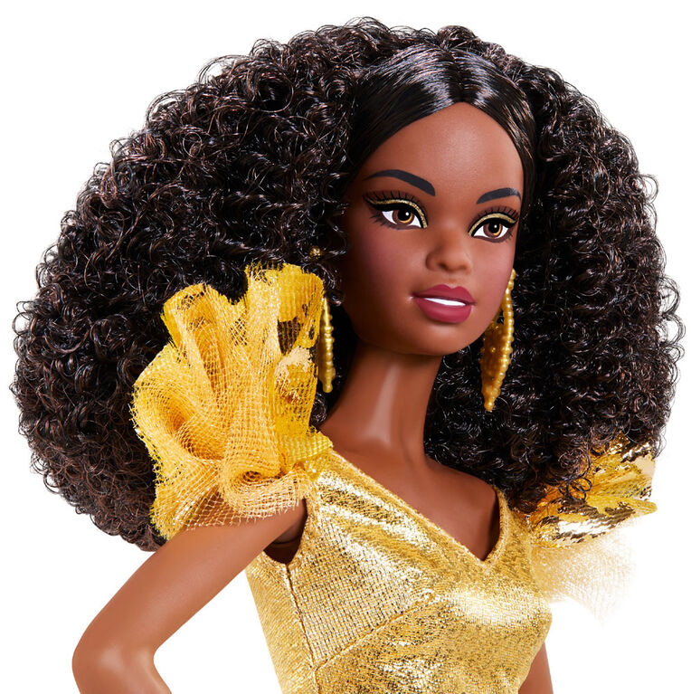 Poupée Barbie Signature Joyeux Noël 2020 (30 cm, Cheveux Bruns Bouclés