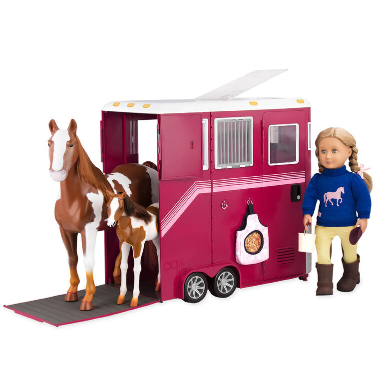 Mane Attraction Horse Trailer, Our Generation, Remorque pour cheval pour poupées de 18 po