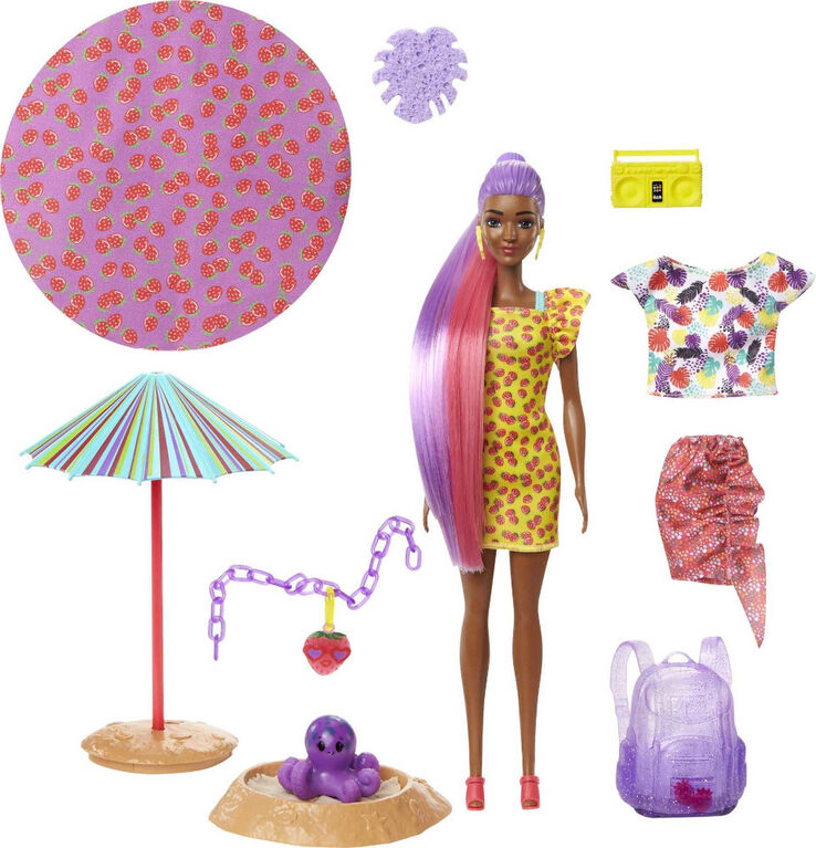 Barbie Color Reveal Foam! Doll, Strawberry Scent, 25 Surprises