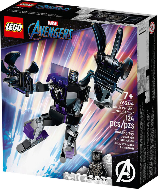 LEGO Marvel Black Panther Mech Armor 76204 Building Kit (124 Pieces)