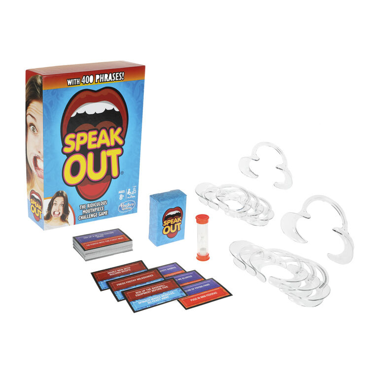 Speak Out Game Mouthpiece Challenge for Friends, Families, and Kids, Family Game, Funny Party Game - English Edition - R Exclusive