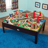 KidKraft - Airport Express Train Set & Table - Espresso