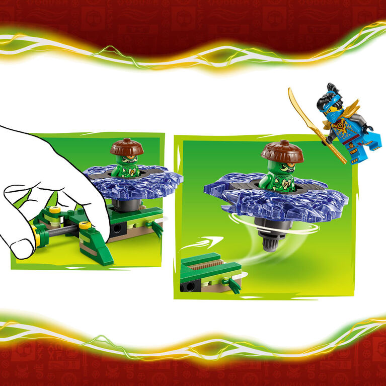 LEGO NINJAGO Nya vs. Mutation Monster Spinner Building Toy for Boys, Girls, & Kids, Ages 6+ - 71849