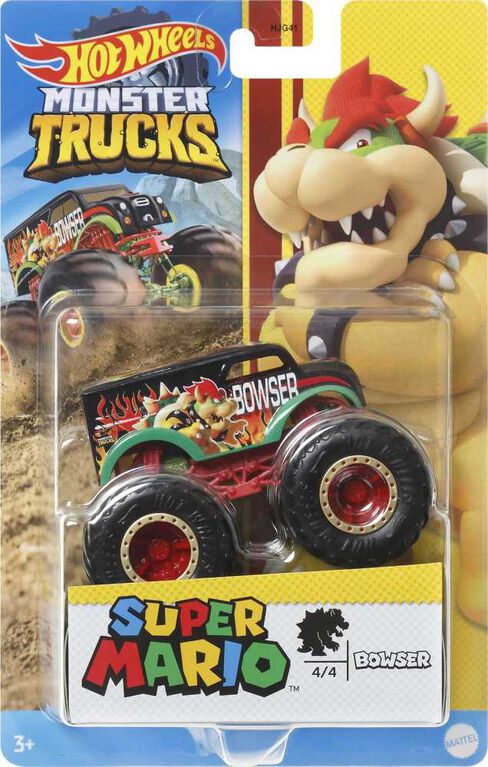 Hot Wheels Monster Trucks, 1:64 Scale Entertainment-Themed Toy Truck (Styles May Vary)