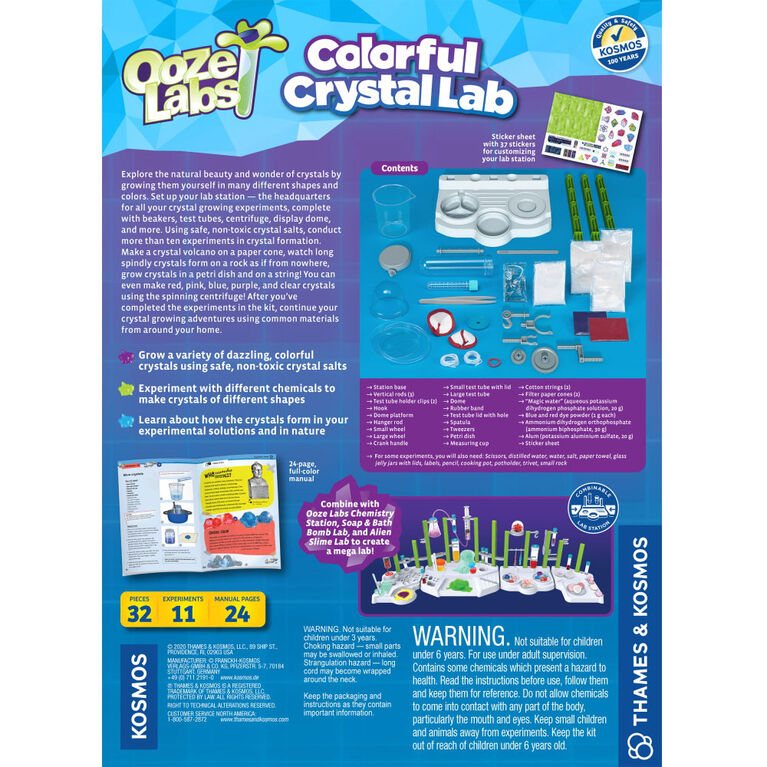 Thames & Kosmos: Ooze Labs Colorful Crystal Lab - English Edition