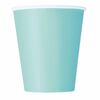 Mint Solid 9oz Paper Cups, 8 pieces
